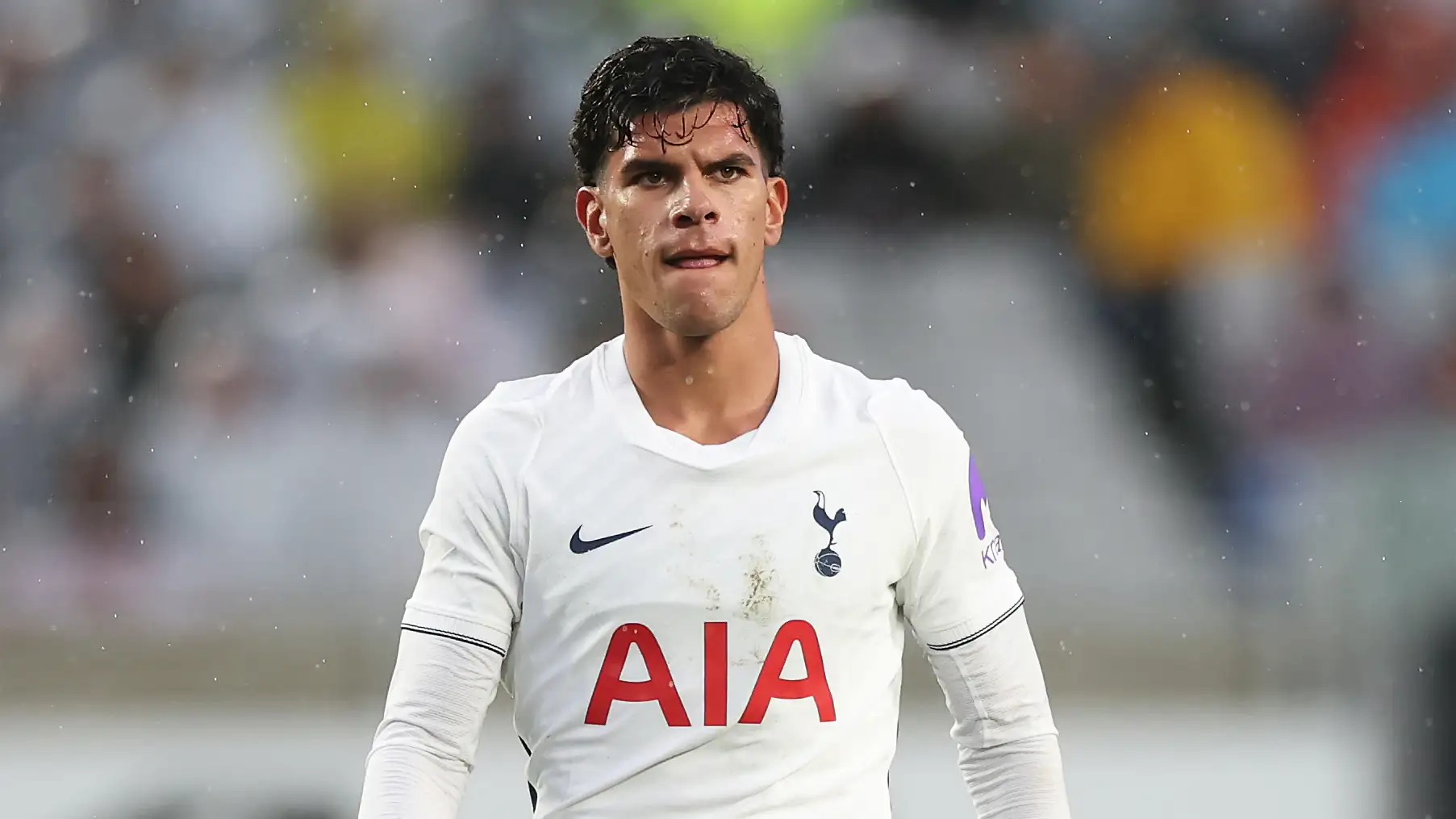 Mateus Fernandes in action for Tottenham Hotspur.